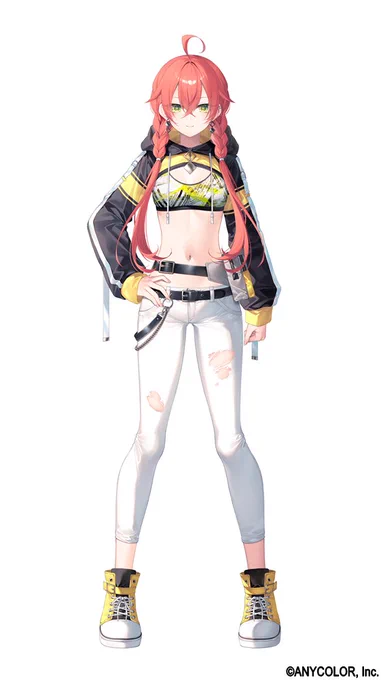 獅子堂あかりちゃんの立ち姿と設定画です! 