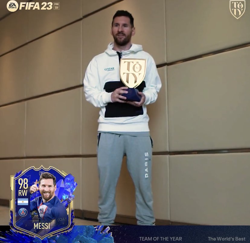 Barça Worldwide on Twitter "The 🐐 with the FIFA TOTY award"