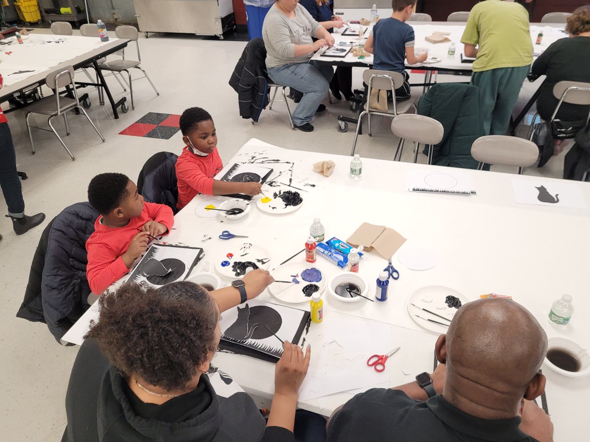 JoeElefante78's tweet photo. Rahway Paint Night was a huge success last night.  Thank you to all who came out in the rain to make art and memories! A special thanks to Ms. Swisstack, Ms. Gould, and Ms. Grau for putting this wonderful event together. #WeAreRahwayArts https://t.co/OnkPL45C2M