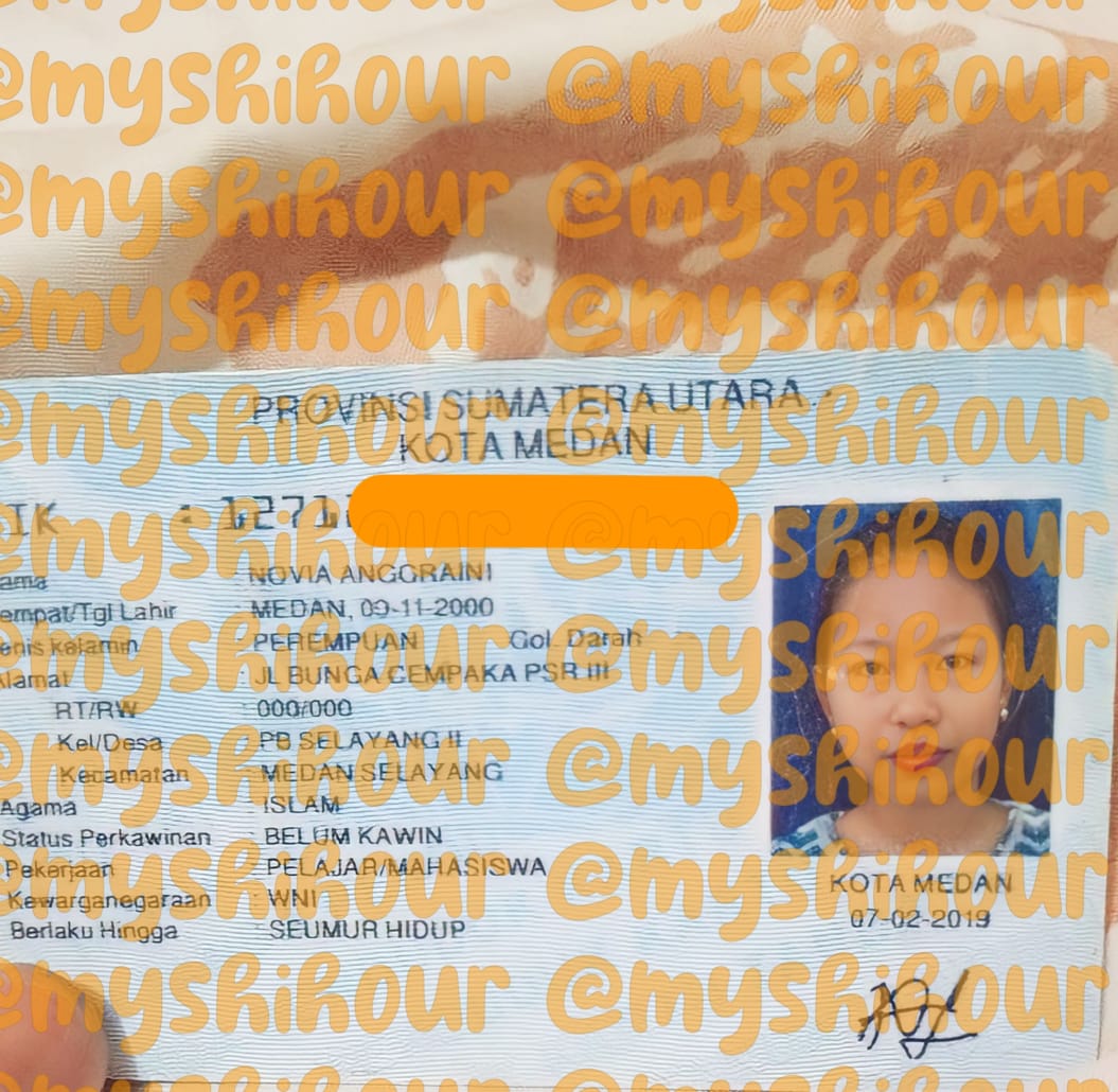 treasuremenfess's tweet photo. Teume! Ada orang medan yang bisa bantu kita gaaa, jadi ada 8 orang yang kena scam dari @myshihour totalnya kurang lebih 17 juta. Ini KTP nya ya atas 
nama : Novia Anggraini 
nomor : kosong83115146298
hati-hati semuanya. Dan kalo ada yang bisa bantu tolong rep yaa, bantu  (cont..) https://t.co/Sq4tAuqIW2
