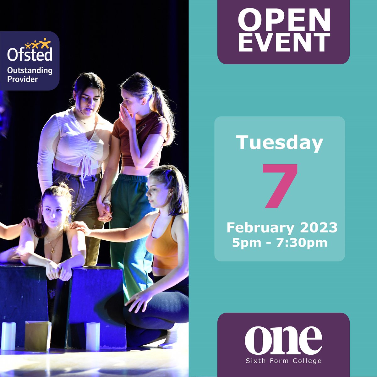 Don’t miss out on our last open event for September 2023 intake!  
Ready to leave that school environment? Discover why One is OUTSTANDING at our upcoming open event 🎬🎨💻✏🎼🔬

Find out more and sign up here: suffolkone.ac.uk/news-dates/ope…