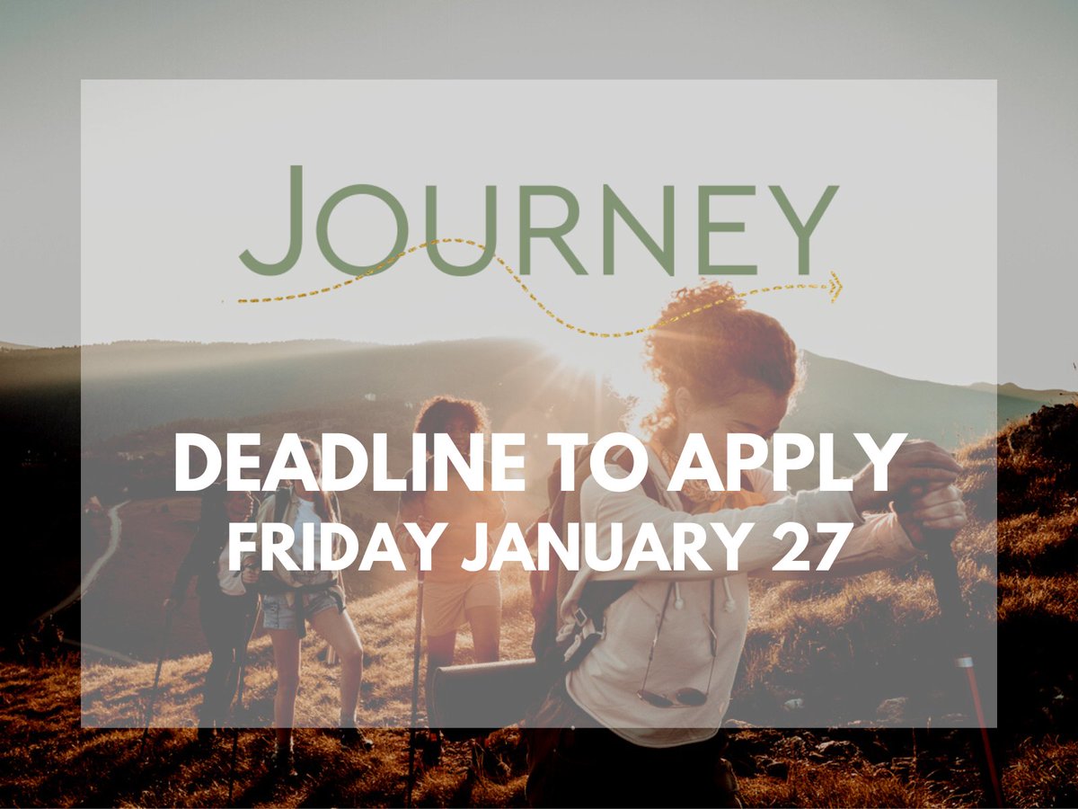 Only one week to go! This past year <a href="/JourneyToLead/">JourneyToLead</a> has brought together a cohort of extraordinary women leaders in a forum for mentorship, development, &amp; connection. We couldn't be more excited for the new class to come! Deadline to apply is Friday Jan 27. journeytolead.org/nominations-ap…