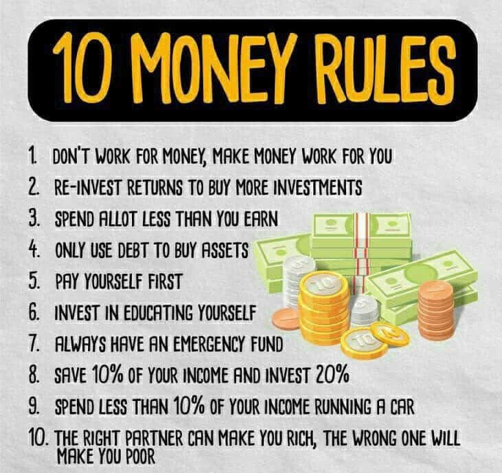 10 money rules need to follow everyone.

#money #moneyrules #investing #mutualfunds #insurance #equity #debtfunds #futureinvestments #fortune #assets #stockstrader #investinginstocks #yengoservices