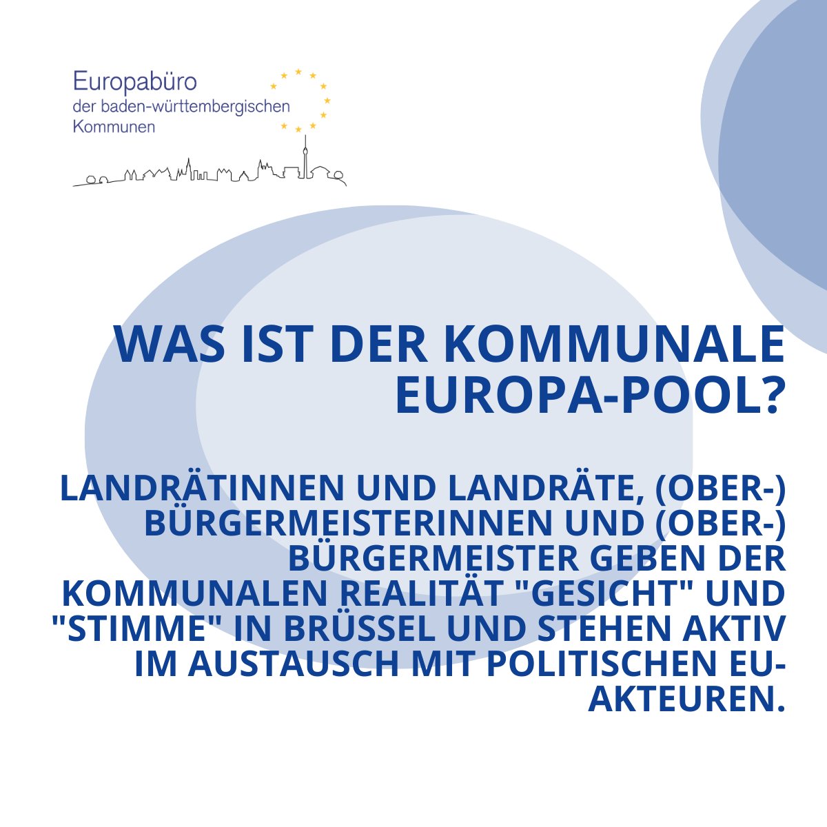 Gemeindetag_BW's tweet photo. Die Kommunalen Landesverbände Baden-Württembergs gehen in ihrer gemeinsamen Europaarbeit einen weiteren Schritt. Der Kommunale Europa-Pool soll mit den Trägerverbänden des @eu_local die kommunale Realität aus Baden-Württemberg sichtbarer in die europäische Politik einbinden. https://t.co/M2X39G0rte