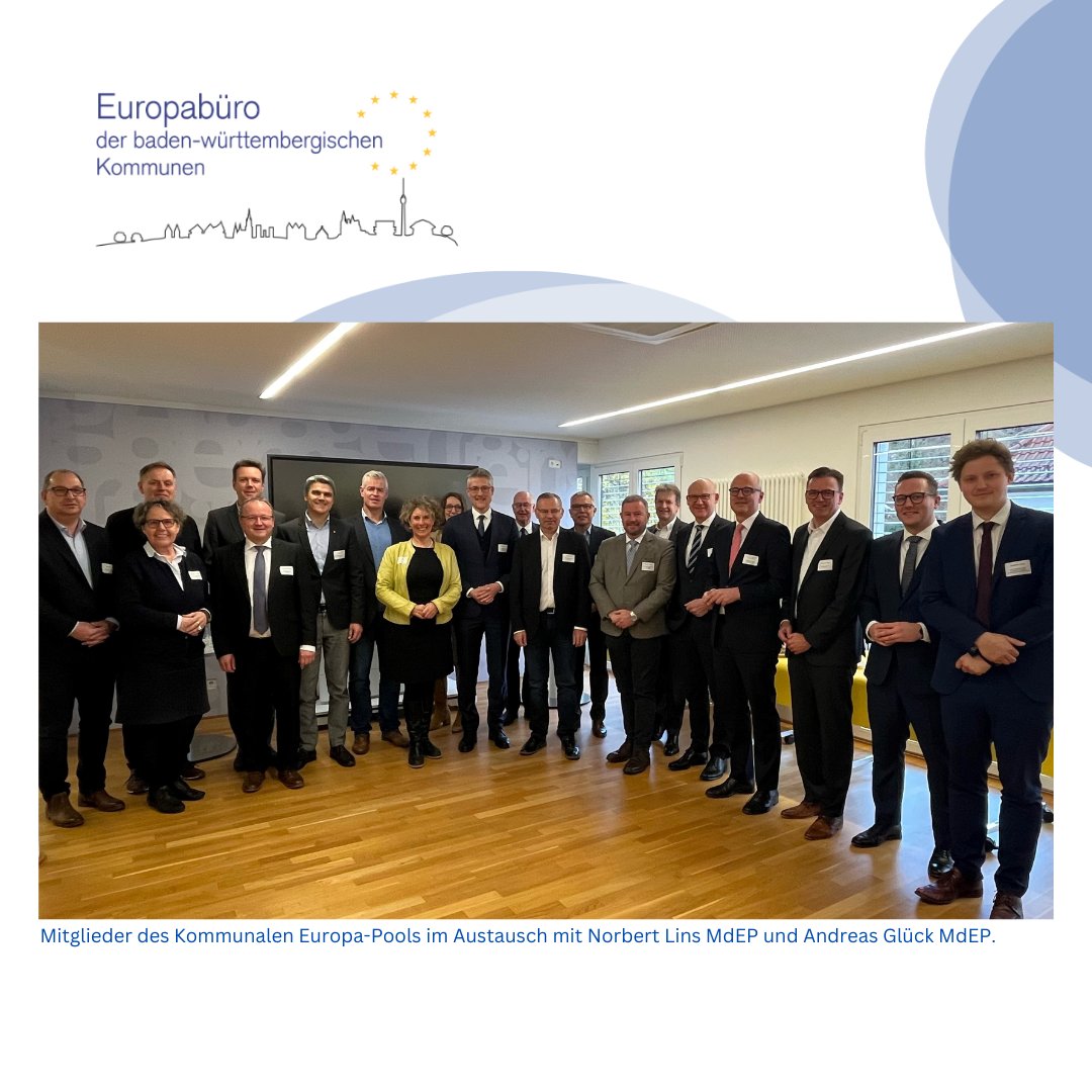 Gemeindetag_BW's tweet photo. Die Kommunalen Landesverbände Baden-Württembergs gehen in ihrer gemeinsamen Europaarbeit einen weiteren Schritt. Der Kommunale Europa-Pool soll mit den Trägerverbänden des @eu_local die kommunale Realität aus Baden-Württemberg sichtbarer in die europäische Politik einbinden. https://t.co/M2X39G0rte