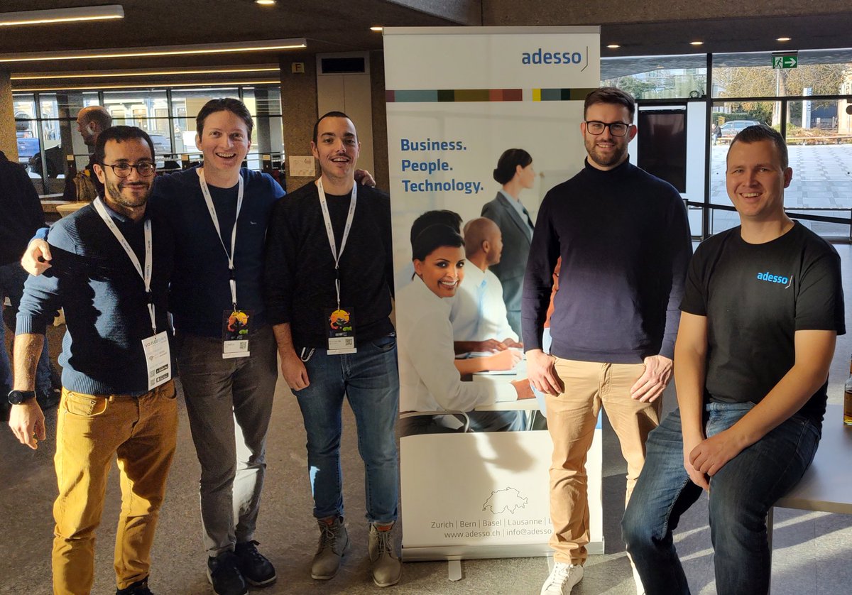 KoTurk77's tweet photo. So nice to meet my colleagues from @adesso_SE (Lugano and Netherlands) at @VoxxedTicino #VDT23 #meetingnewpeople https://t.co/jeWkUXoFRy