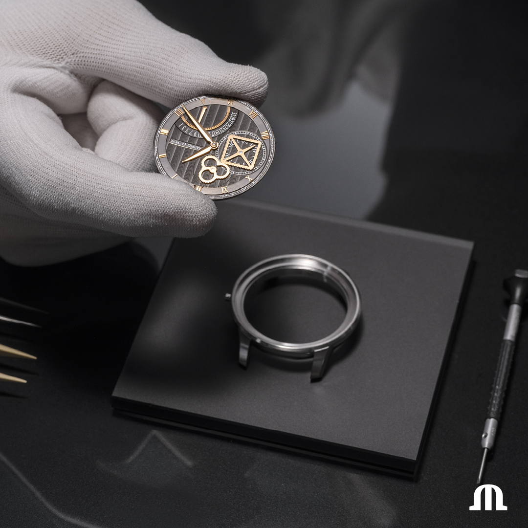 Maurice_Lacroix's tweet photo. Discover the #MASTERPIECE Square Wheel Retrograde, a creation born from a revolutionary idea of indicating seconds. #MasterYourTime #Manufacture #SquareWheel #YourTimeIsNow https://t.co/pkHBpCX9po