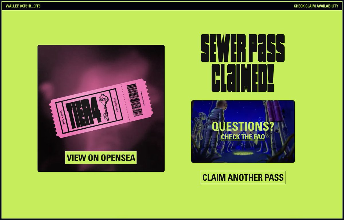 stew_eth's tweet image. Sewer pass claimed ✅