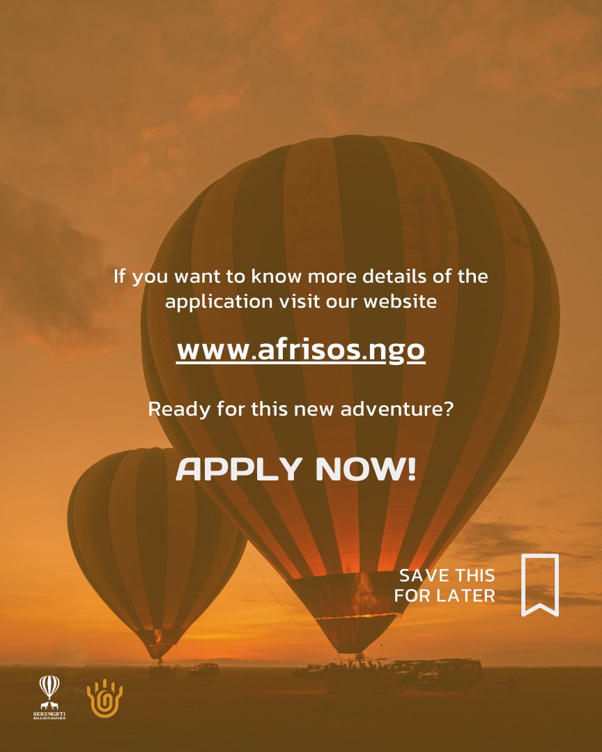 AfrisosNGO's tweet photo. Remember to apply before 31st January. Applications link on Bio! Share this post so more people will know about this great opportunity. #afrisos #serengeti #openapplication #adventureprogram #Tanzania #Africa #filmmaking https://t.co/fR6FJrOlWa