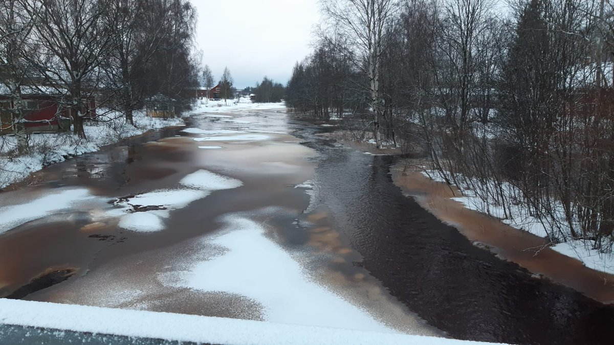tulvatpohjanmaa's tweet photo. #Kruunupyynjoki Långforsen, hieman #hyyde'ttä, mutta tilanne rauhallinen #tulvat #ELYkeskus #KeskiPohjanmaa
#Kronoby å Långforsen, lite #kravis, men läget är lugnt #översvämning #NTMcentralen #MellerstaÖsterbotten https://t.co/woG2fDxgdV