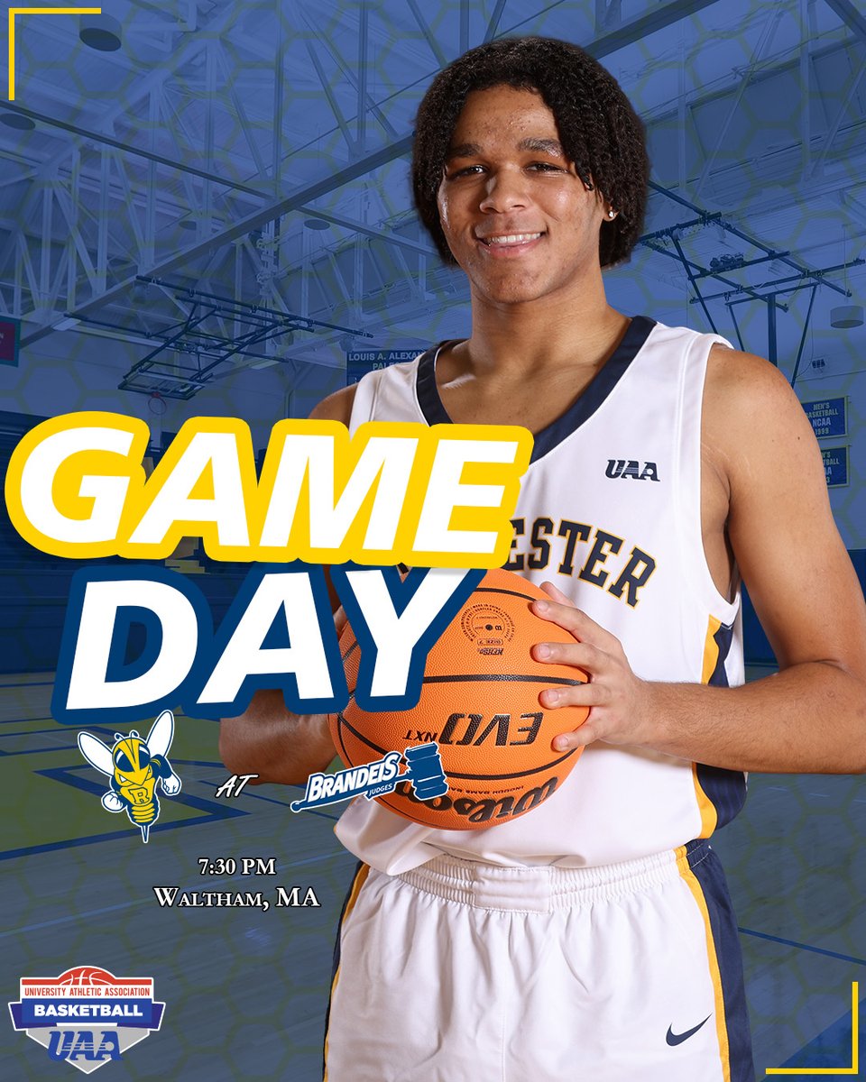 UofRathletics's tweet image. 🏀 IT&apos;S GAMEDAY‼️ 🏀

@URMensHoops opens its UAA weekend in Waltham, MA against the Judges!!!

🆚: Brandeis
⏰: 7:30 p.m.
📊: bit.ly/3WlWIXW
📺: bit.ly/3L4lHLd

#GoJackets // #d3mbb