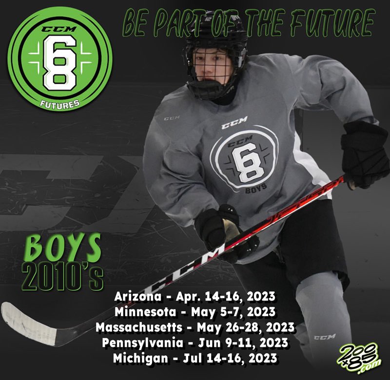 2010 players - Want to be scouted for the 2024 CCM 68 Boys combine? Register now for a <a href="/200x85/">200x85</a> <a href="/CCMHockey/">CCM Hockey</a> 68 Futures ID Camp with five great locations for 2023.

Registrations are open, but limited spots remain!

To register, visit 200x85.com/development/cc….