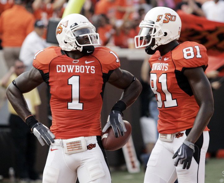 Whats the craziest WR room you can recall?

Starting here with Dez Bryant and Justin Blackmon