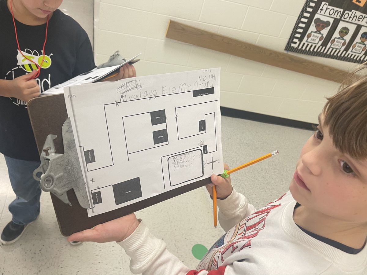 Ms. Douglass 2nd grade scholars working on map skills. #AlvaradoExcellence