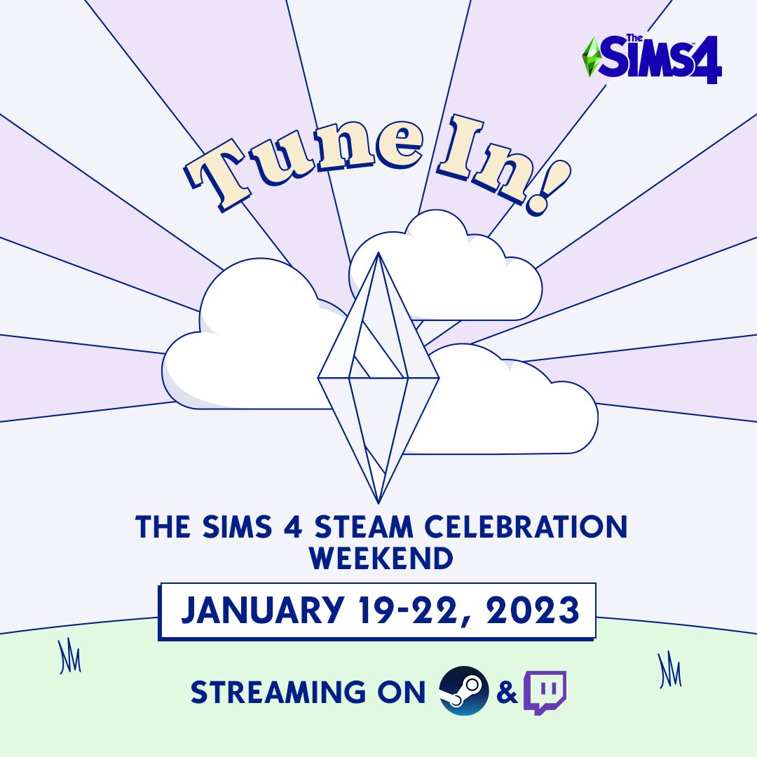 I’m SO stoked for today! ✨

<a href="/TheSims/">The Sims</a> Steam Celebration Sale is LIVE and we’ll be celebrating on stream with comfy Sims chaos and giveaways for the Cottage Living pack! 💜

Join us on Twitch at 12PM EST ✨ #ad 
Twitch.tv/Terrestrial