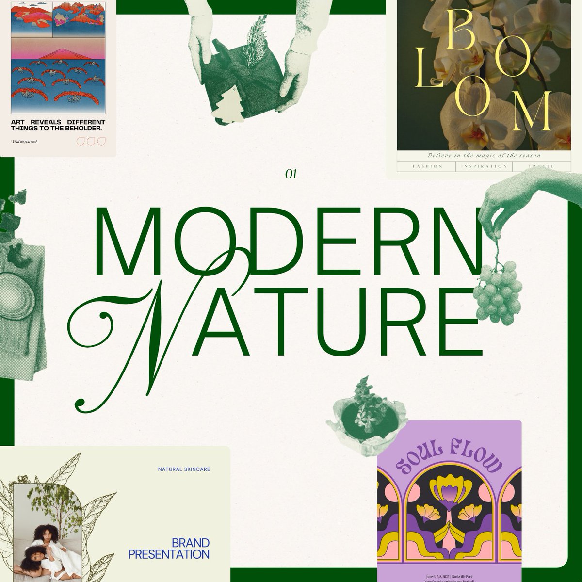 Canva on Twitter "Modern nature Whether it's an earthy color palette