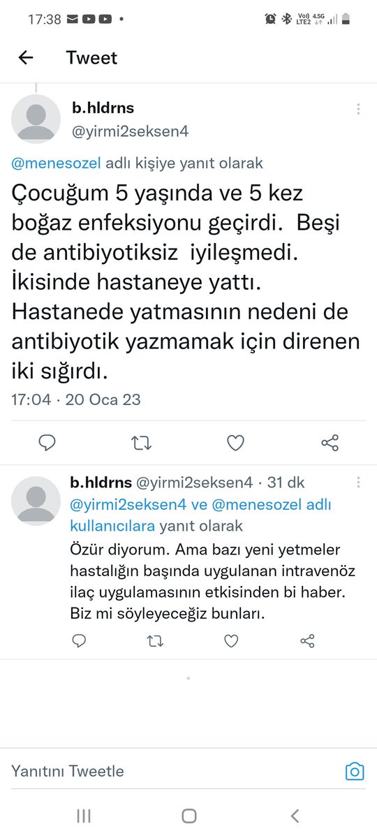 Sağlıkta şiddet biter mi? Üsluba bak. İster sözel ister fiziksel her türlü şiddet cezasız kaldığı için oluyor bunlar. Lütfen gereken yapılsın artık <a href="/saglikbakanligi/">T.C. Sağlık Bakanlığı</a> , <a href="/drfahrettinkoca/">Dr. Fahrettin Koca</a> . Meslek onurumuz ayaklar altında.