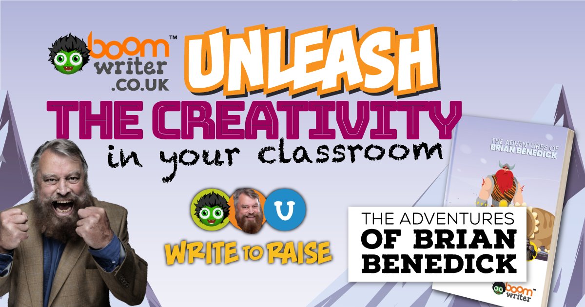 Unleash the creativity in your classroom. Let their imaginations loose on this story with Brian Blessed. They all finish Brian’s story and raise money for your school! ✍️

Find out how your class can #Write2Raise and sign up for free at boomwriter.co.uk/write-to-raise