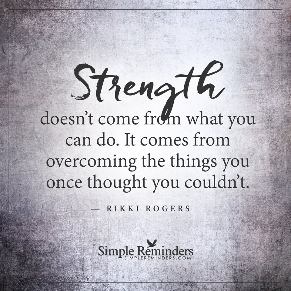 LifeWithJohn's tweet photo. Strength doesn't come from what you can do. It comes from overcoming the things you once thought you couldn't. - Rikki Rogers ~ #Inspiration https://t.co/uMlkQES3zf
