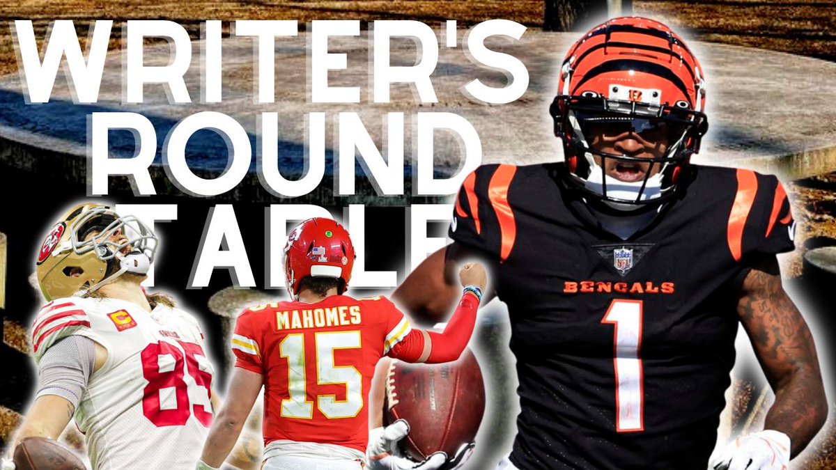 rotounderworld's tweet photo. This week on the #WritersRoundtable, @seth_diewold is joined by @CarpentierNFL @babich_matt10 & @aaronstew09
🗒️Wild Card Round Takeaways
💰DFS, Props, & Bets to play for the Divisional Round
👀Cody's Super Bowl matchup
📺https://t.co/eJoef3UwQi
#nfl #football #NFLPlayoffs https://t.co/soiVCvkzGd