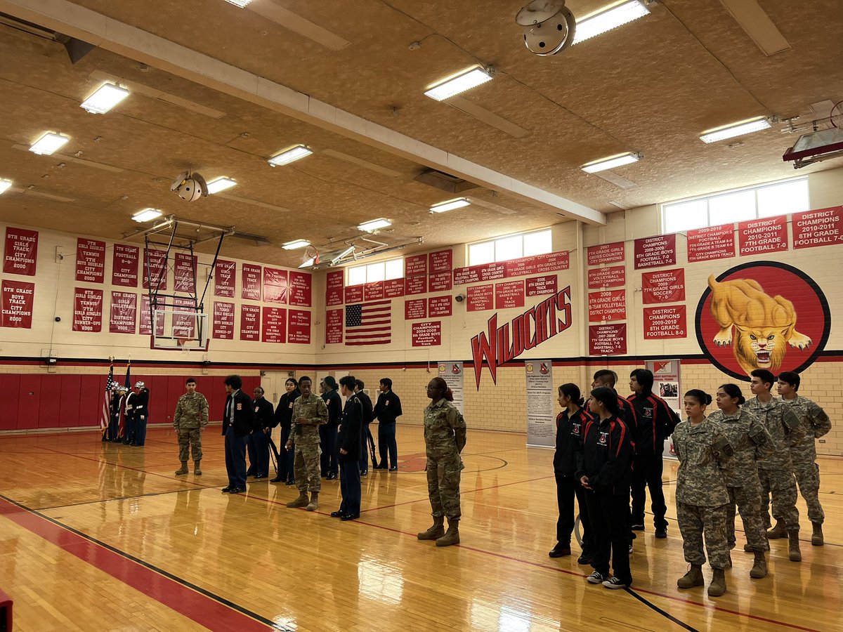 Love when LHHS JROTC comes to visit the JH! #elevateLHJH #risdbelieves #risdgreatness