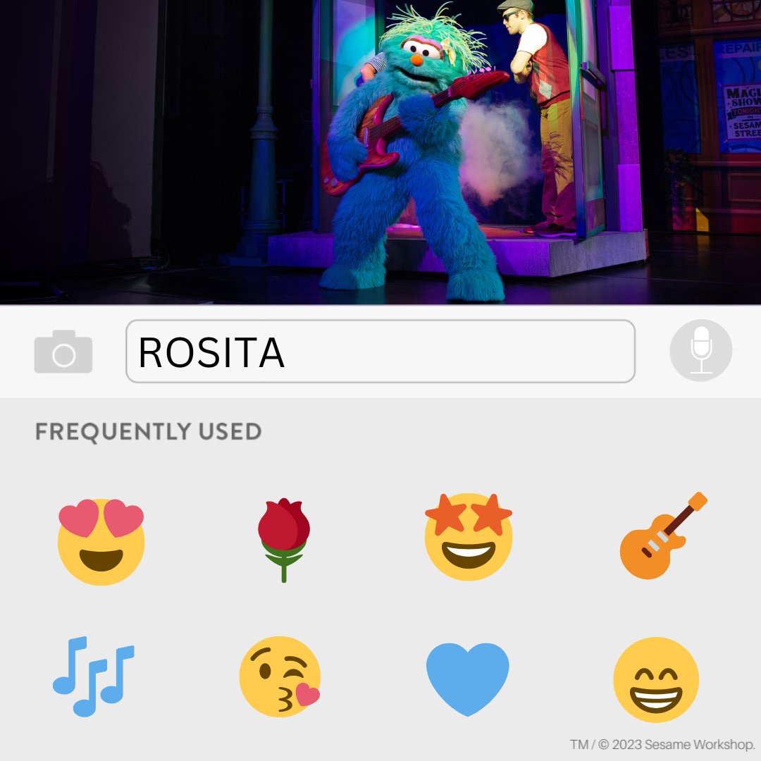 Elmo, Rosita, Cookie Monster, and Big Bird wanted to share their recent emojis! Comment below with yours!🖍🎶🍪🤗