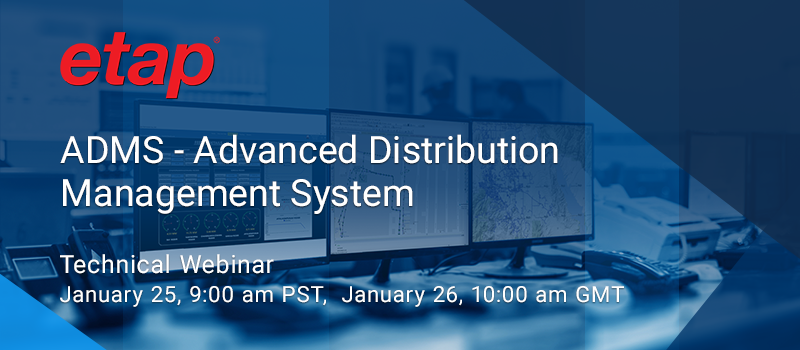 Advanced Distribution Management System - the topic of next week's webinar; Join us for insights on ETAP's ADMS, a model-driven planning, eSCADA, DMS &amp; OMS solution: etap.com/singleevent/20…
#etap #adms #dna #oms #dms #escada #gis #gridmodernization #gridreliability #smartgrids