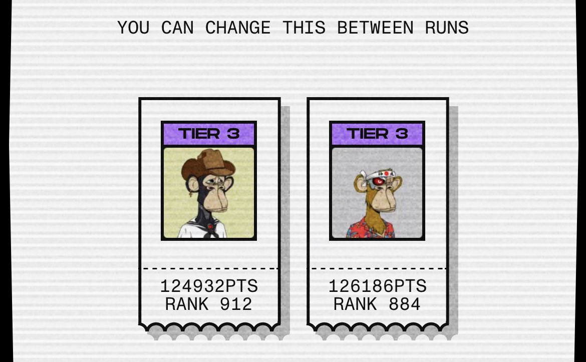 NFTPrince's tweet photo. I’ll take top 1k on Day 1, hopefully will get a better score later on 😂 @BoredApeYC, how’s everyone doing on Dookey Dash? https://t.co/Qwq74NuqJp