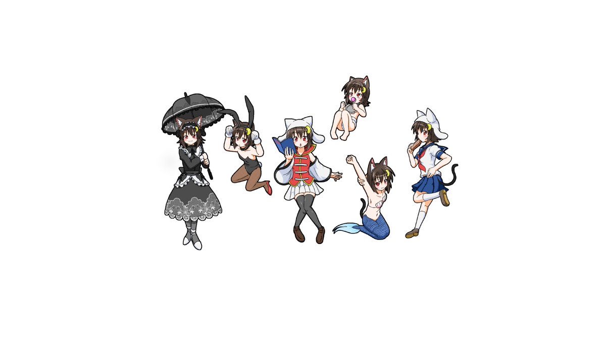 自分でいうのもなんだけどゴスロリ三日月ネコかわいくかけたから見て!! 