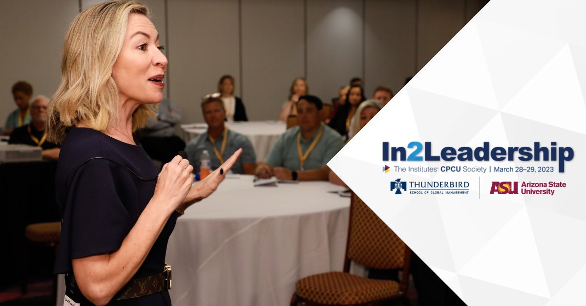cpcusociety's tweet photo. Dive deep into future ready leadership skills with @Thunderbird at #In2Leadership23, March 28–29 in Tampa, Fla.
✔ Change management
✔ Conflict management 
✔ Coaching 
✔ Critical Thinking 
✔ Collaboration
✔ Emotional Intelligence
Register Today: https://t.co/jp26Ipysjk https://t.co/1R5JoNWRef
