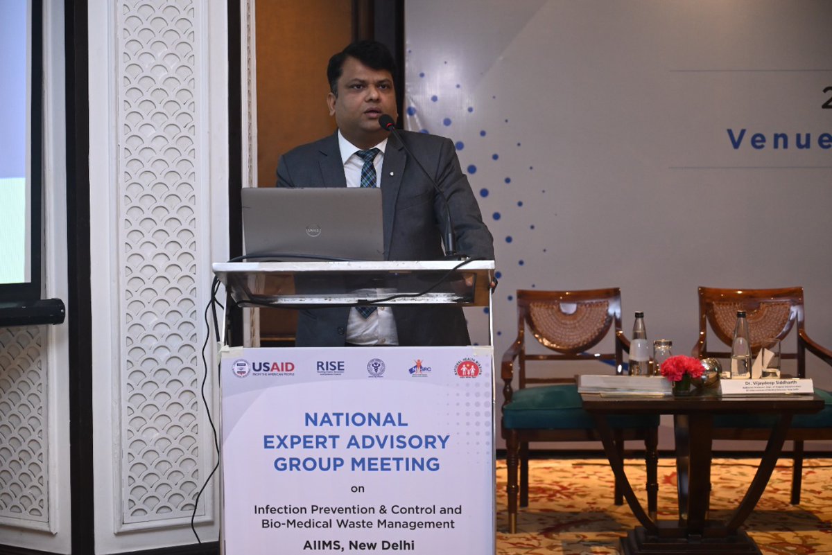 The first meeting of National Expert Advisory Group on Infection Prevention &amp; Control &amp; Bio-Medical Waste Management held today in Delhi through <a href="/usaid_india/">USAID India</a> supported <a href="/JhpiegoIndia/">JhpiegoIndia</a> implemented #RISE in partnership w <a href="/aiims_newdelhi/">AIIMS, New Delhi 🇮🇳</a> <a href="/VijayPaulraj123/">Vijay Paul</a> <a href="/Somesh_KumR/">Somesh Kumar</a> <a href="/Vineetvin6/">Dr Vineet Srivastava</a>