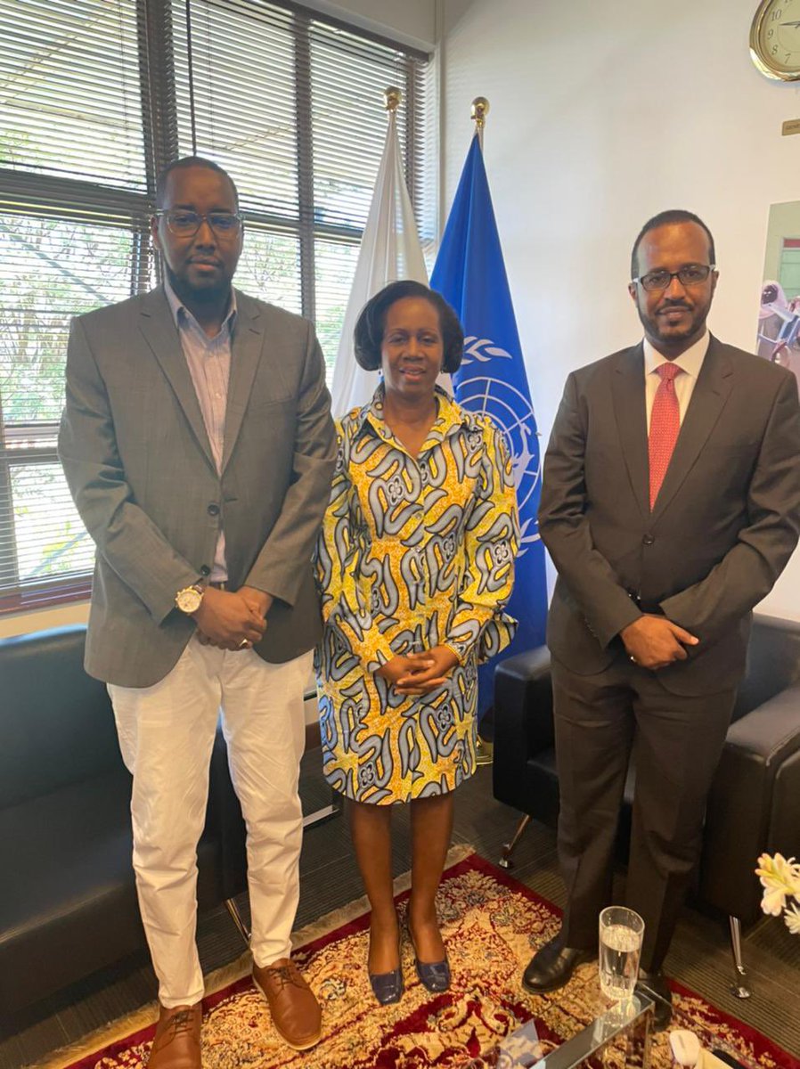 AmbGamal's tweet photo. Pleased to have met the UNHCR Regional Director @CNkwetaSalami today. We exchanged views on options for durable solutions to the cyclical climate-induced displacement crises in the IGAD region and how @ICECAEP_IGAD &amp; @RefugeesAfrica can collaborate in addressing the root causes. https://t.co/0X5QimmLH2