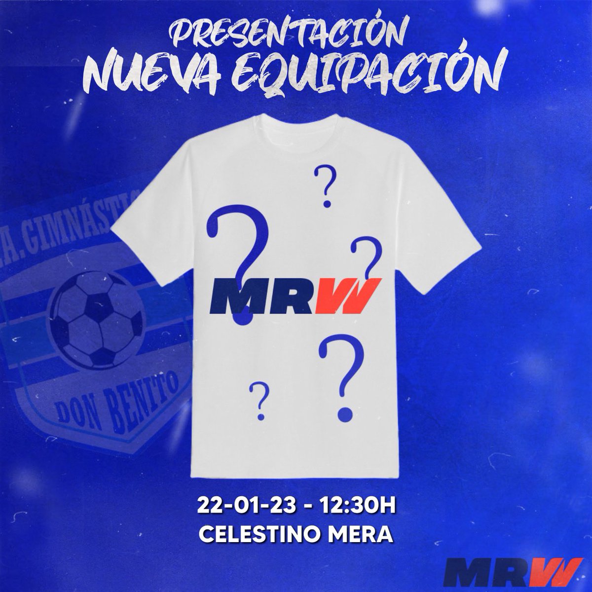 👕 •𝐏𝐑𝐄𝐒𝐄𝐍𝐓𝐀𝐂𝐈Ó𝐍 𝐍𝐔𝐄𝐕𝐀 𝐄𝐐𝐔𝐈𝐏𝐀𝐂𝐈Ó𝐍• 💙

🤩 Este domingo presentaremos nuestra nueva armadura, ¡Os esperamos a todos el domingo a las 12:30 h en el Celestino Mera!