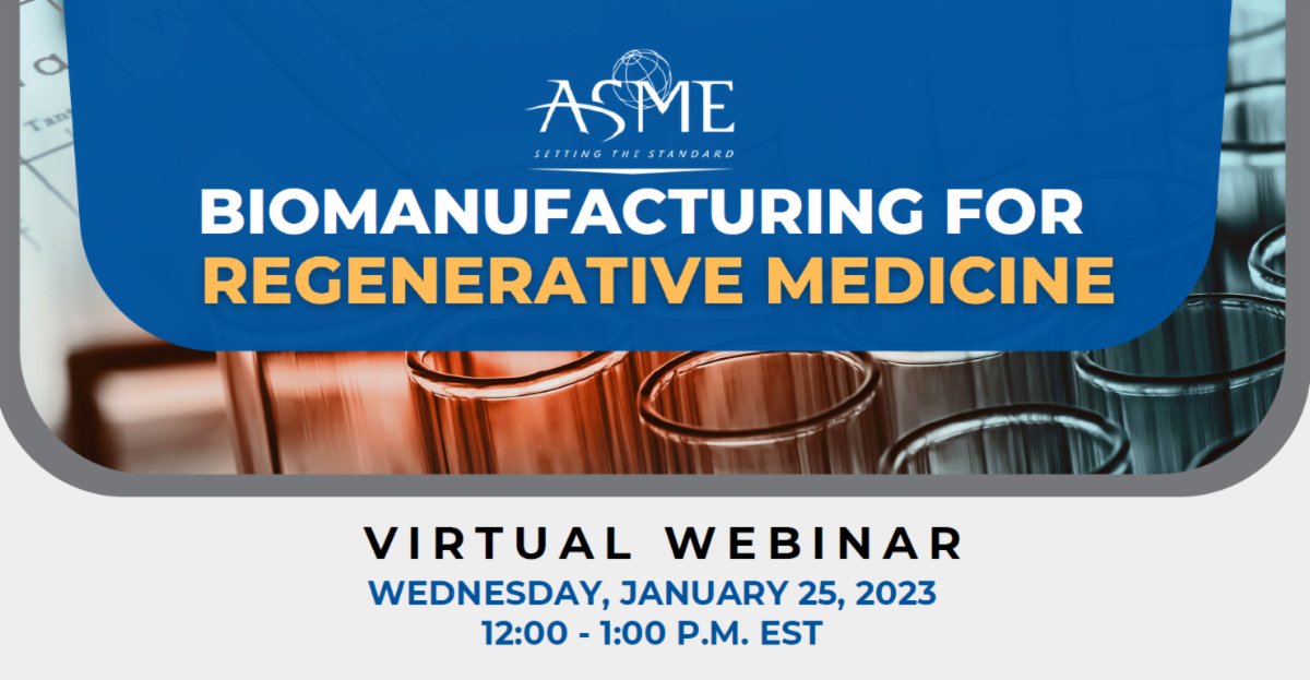 BioSpherixMD's tweet photo. Join us at ASME's free webinar to discuss exciting advancements in biomedical innovation! Register now: https://t.co/xHBsTGChjg https://t.co/xbH3RvUuZg