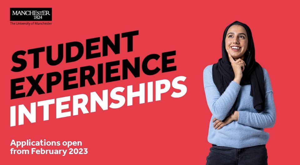 UoMDASS's tweet photo. Are you a penultimate year UG student looking to gain experience? Student experience internships might be what you’re looking for!
https://t.co/HBu8ZqbmZa https://t.co/l1h3V5LhgD