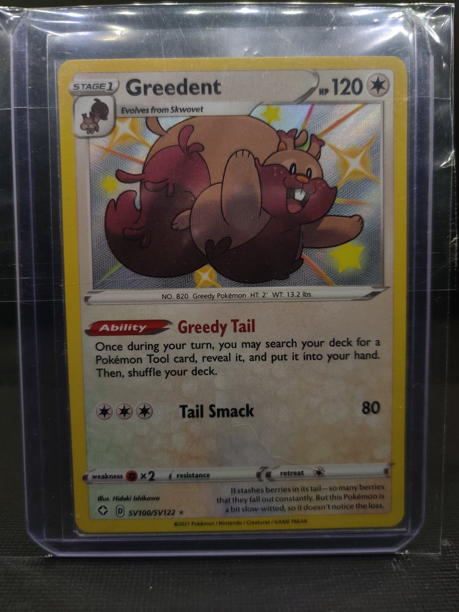 NiceGuyGamerTTV's tweet photo. Which is your favorite #pokemon here? I'd say Greedent. 

#PokemonTCG #TCG #shiny https://t.co/cv4JQtNVEq
