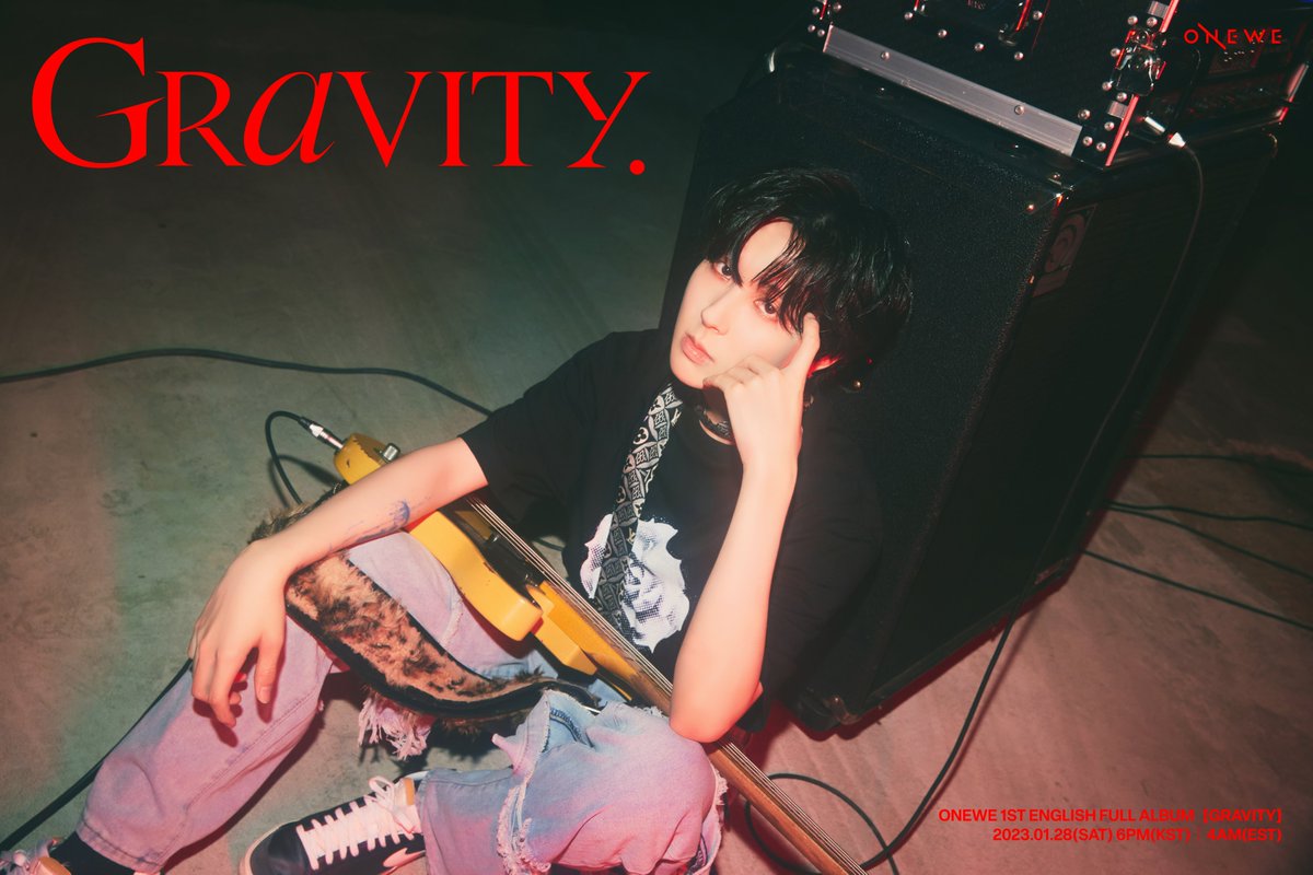 [#ONEWE]

ONEWE 1ST ENGLISH FULL 
ALBUM [GRAVITY]

♦ SOLO CONCEPT PHOTO #1 ♦

▪ HA RIN ▪
▪ DONG MYEONG ▪
▪ CyA ▪

2023.01.28 6PM (KST) 
/ 4AM (EST) RELEASE✔

#원위 #GRAVITY 
#하린 #동명 #키아