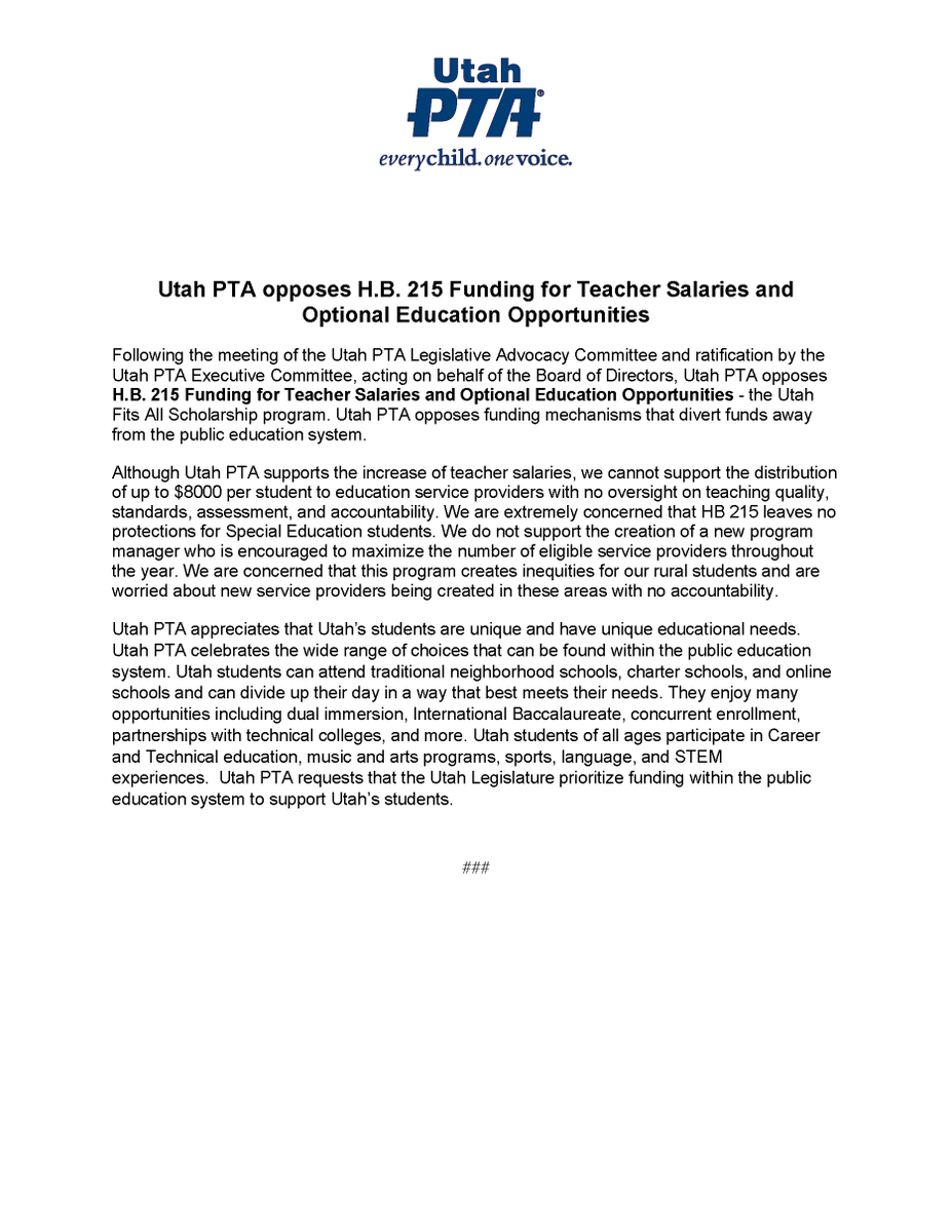 Utah PTA tweet media