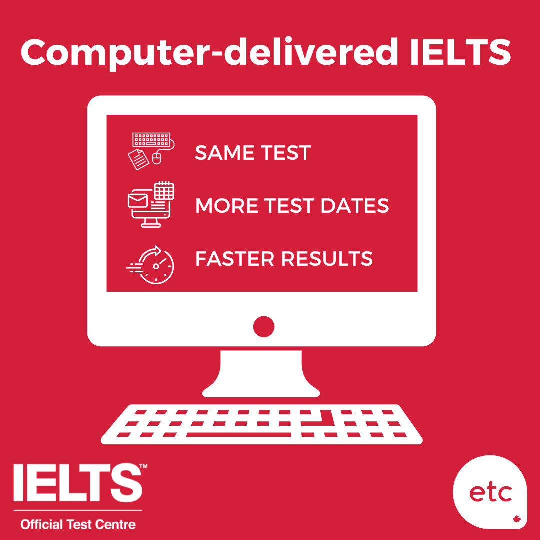 englishtesting's tweet photo. Take the #Computer-delivered #IELTS with ETC! Never worry about messy handwriting again. Get results in 3 - 5 days. Book your test with #EnglisgTestingCanada today!⁠
⁠
https://t.co/apVvVgc7qW⁠
⁠ https://t.co/gGIDn8dm2L