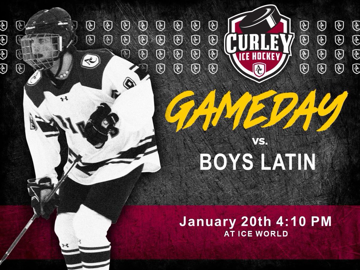CurleyAthletics's tweet photo. Ice Hockey defends their home ice today as they take on Boys Latin! @CurleyHS @Curleyequipment @curleyfans https://t.co/0fMYSg2iEC