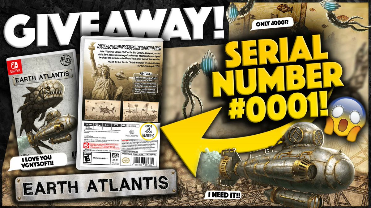 📢 GIVEAWAY TIME! 📢 
We're giving away #EarthAtlantis Elite Edition, Serial Number #0001, and here's how to enter:

➡️Follow us <a href="/VGNYSoft/">VGNYsoft Games | Physical Games on Physical Media</a> 
➡️Follow the developer <a href="/PixelPerfex/">Earth Atlantis 2 - Wishlist Now !</a> 
➡️Like and Retweet this tweet
➡️Answer: Who's your favorite captain?

Giveaway ends 01/23 Midnight EST