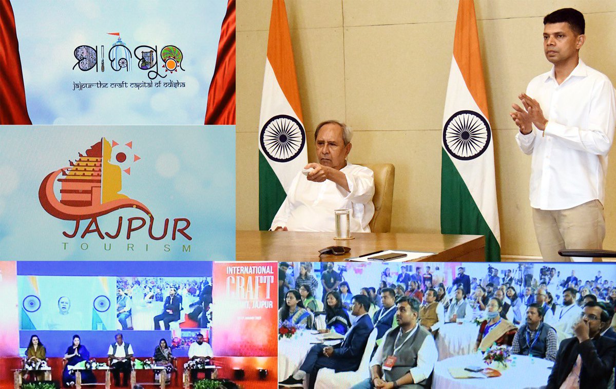 CM @Naveen_Odisha has inaugurated an ‘International Craft Summit’ in #Jajpur which is the first-of-its-kind craft summit featuring a confluence of pioneering craftspeople, culture, and art enthusiasts. Addressing the event virtually, CM said it is a historic occasion for #Odisha.