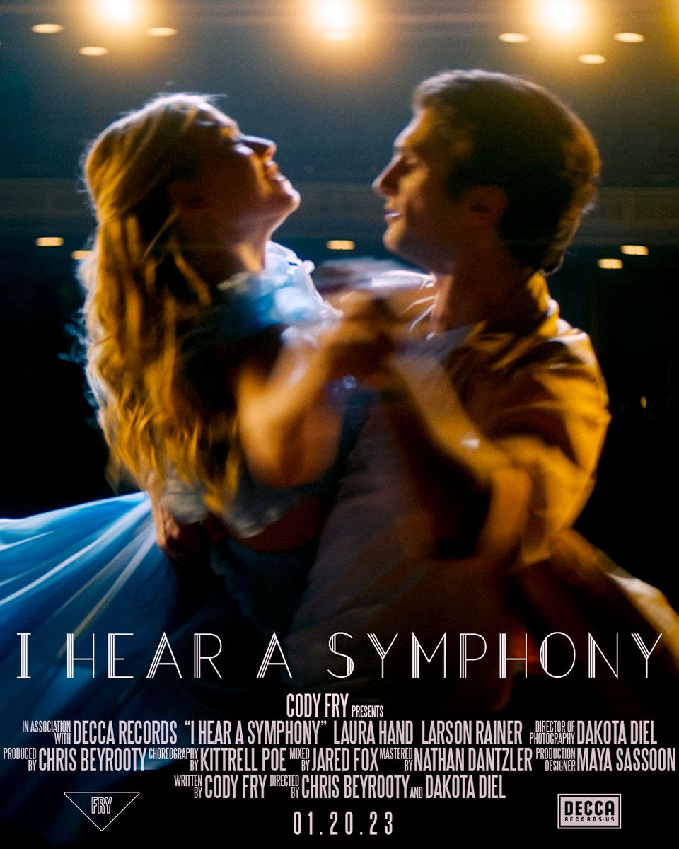 Today Cody Fry's music video for "I Hear a Symphony" will premiere on VEVO/Youtube. Cody asked the Lipscomb Chamber Orchestra and alumni, and Prof. Ben Blasko (trumpet), Prof. Simon Yeh (Bass Clarinet), and Prof. Neil Konouchi (tuba) to be the orchestra for this video. So cool!