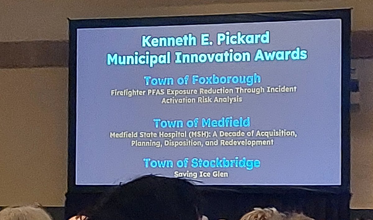 NorfolkCountyMA's tweet photo. Congratulations to @TownofMedfield and @Foxborough_MA for earning Municipal Innovation Awards at this year's @massmunicipal Annual Meeting https://t.co/R0yqySKItV
