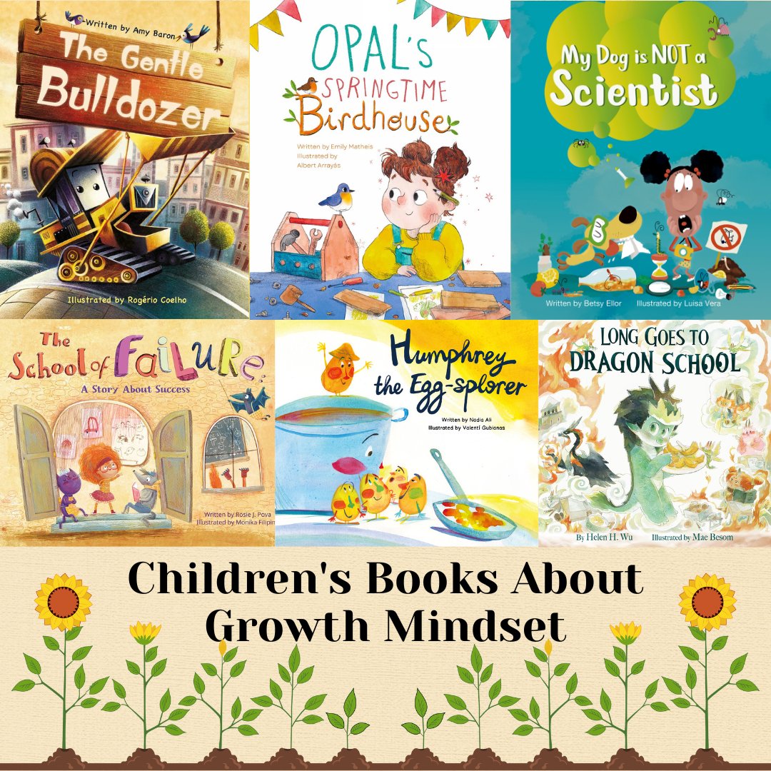 YeehooPress's tweet photo. We love cultivating brilliant young minds! Here are our book recommendations that promote children's growth mindset. 
#yeehoopress #yeehoobooks #picturebook #childrensbook #kidlit #kidlitart https://t.co/UWD0faYK1B