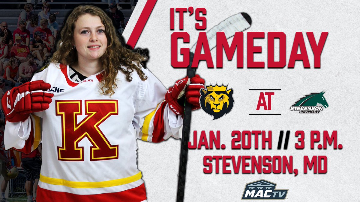 WIH | ON THE ROAD AGAIN @KingsWHockey heads south to take on conference foe Stevenson in an afternoon matchup at 3 pm! 📺- team1sports.com/gomustangsport… 📊- gomustangsports.com/sidearmstats/w… #MonarchNation // #EarnTheCrown