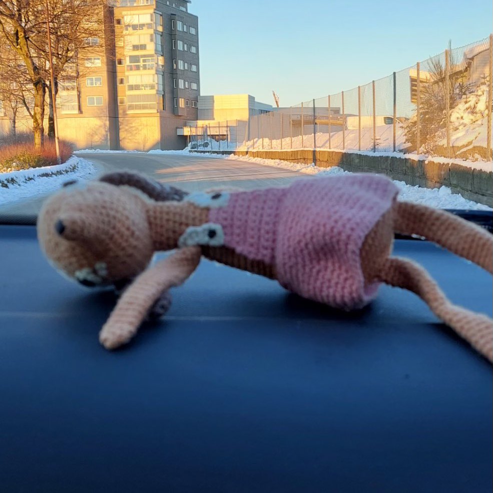 Etter tips fra folk som så vår jakt på vår datters favorittbamse i sosiale medier, så er hun nå kommet til rette ❤️ Takk for drahjelp 🙏🏻 Hilsen en veldig lettet og glad pappa