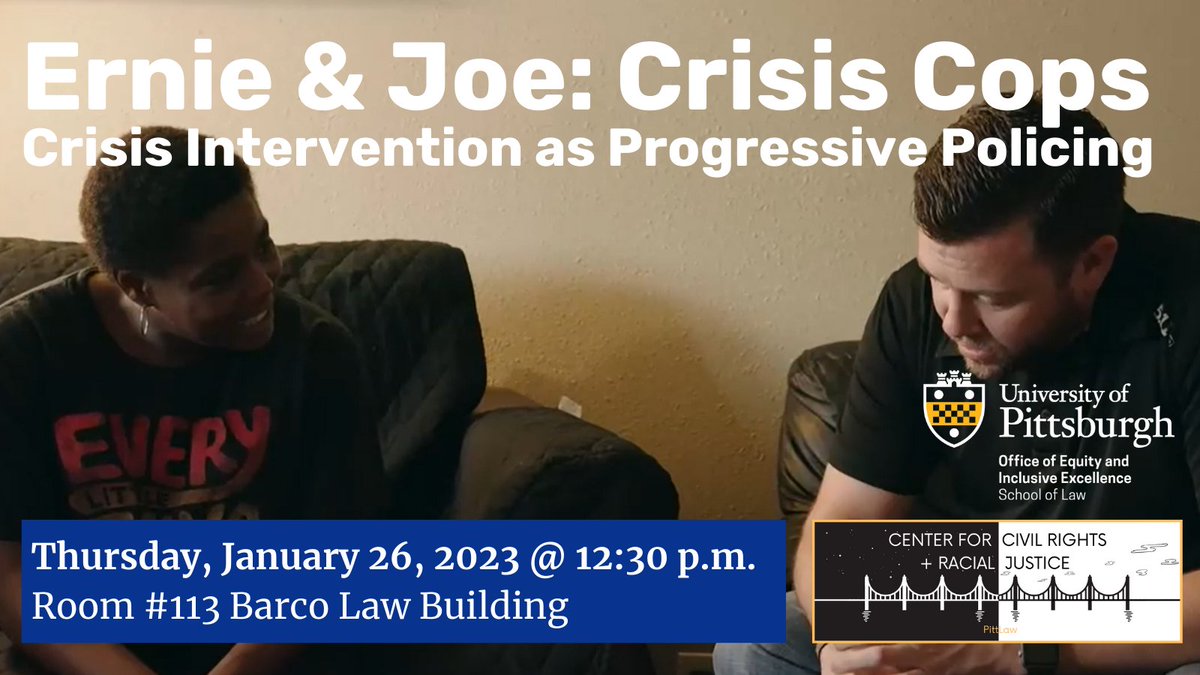 pitt_ccrrj's tweet photo. Join the Center and the Office of Equity and Inclusive Excellence this coming Thursday! Event registration and details here: https://t.co/shVBMUDqdm https://t.co/iQSMf3wddY