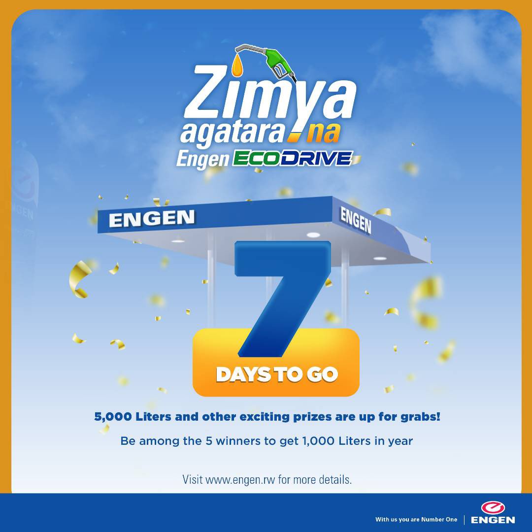 5k_etienne's tweet photo. The countdown is on! 7 days left to enter for the chance to win 1000 liters of free Ecodrive fuel. Simply refuel and you could be one of the five winners chosen on January 27th.
5000 liters total are up for grabs.
#ZimyaAgataraNaEngenEcodrive #EngenNewWave #EngenEcodrive https://t.co/l5ac0wX49G