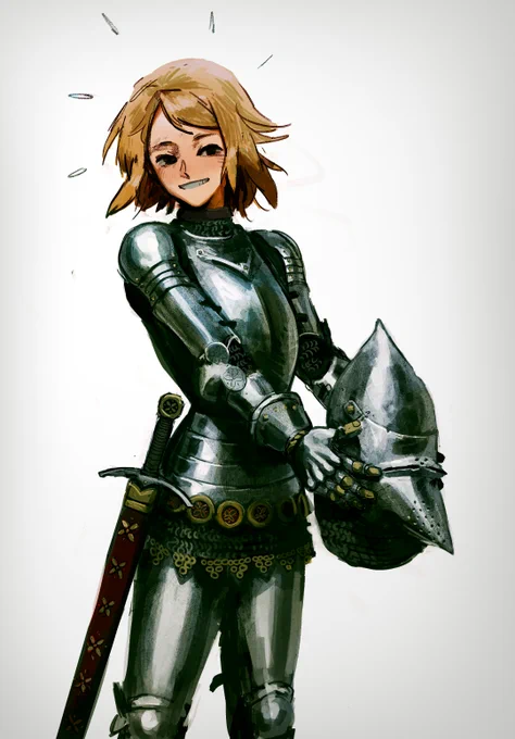 girl with the shiny armor 